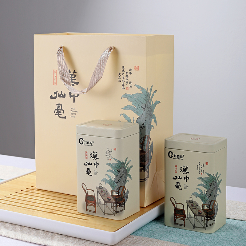新茶春茶独芽栗香耐泡汉中仙毫雀舌茶绿茶高山茶明前茶黄罐