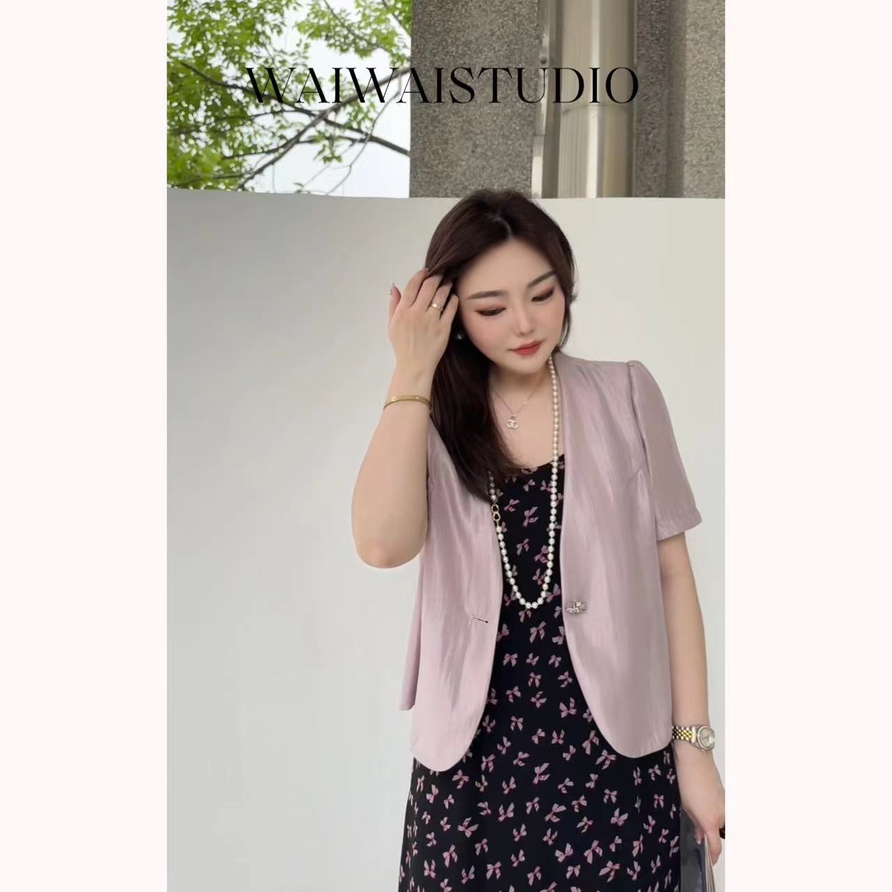 【风起时】精致高级感琉璃光小外套 24S296