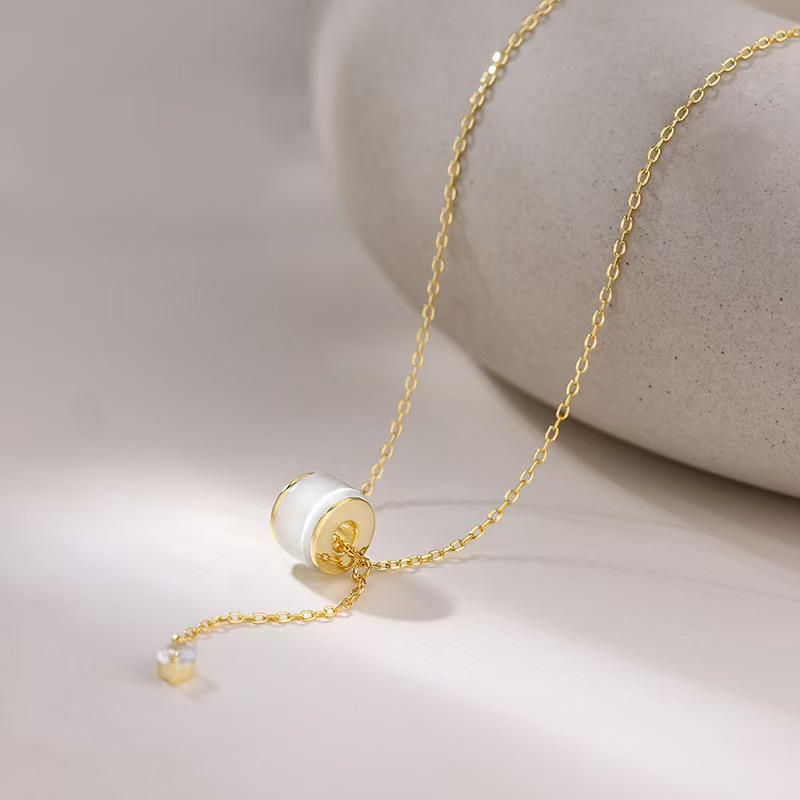 合金项链 X278 猫眼小蛮腰百搭气质项链