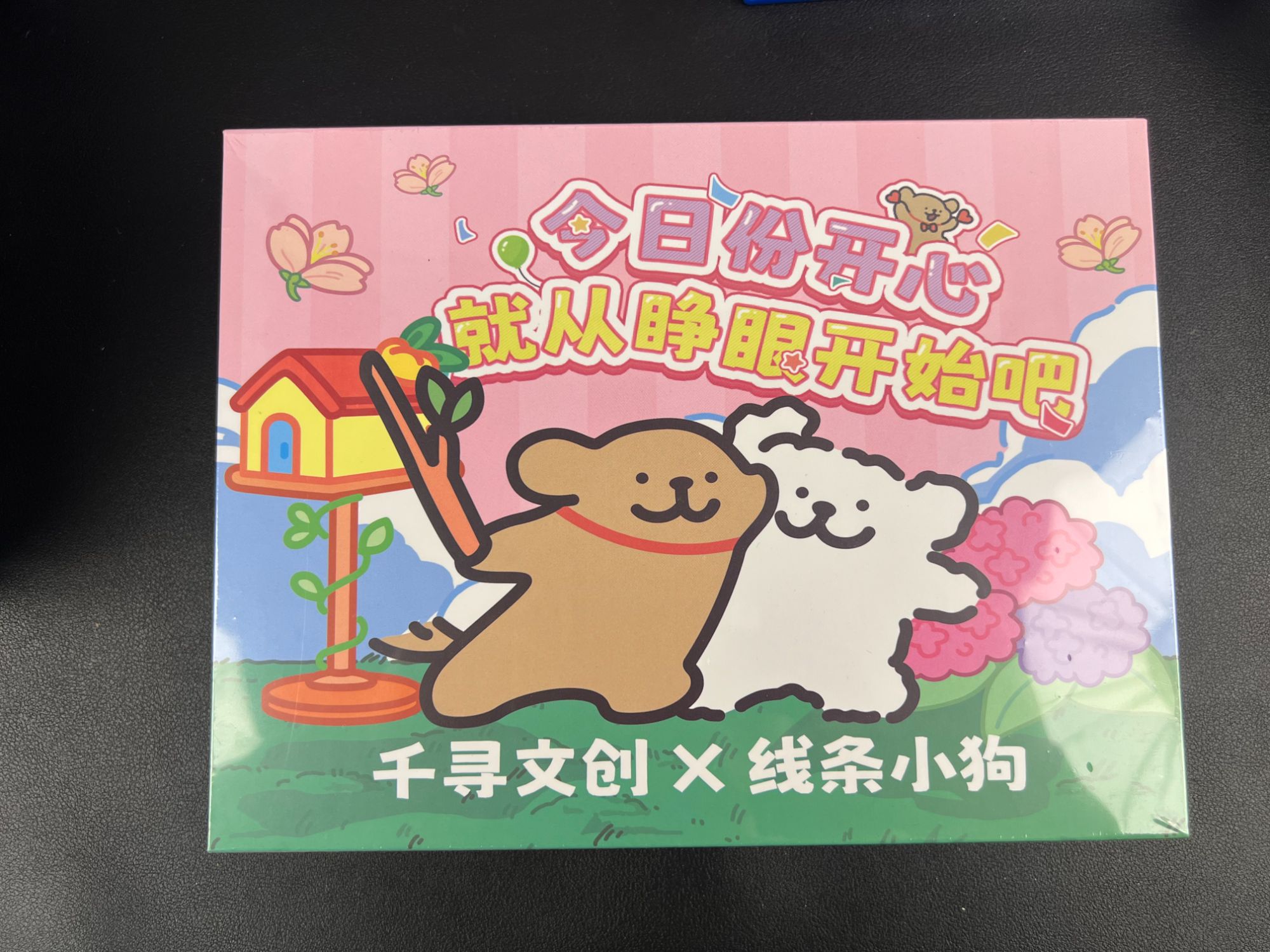 【拆盒】二创千寻文创线条小狗二次元卡牌收藏
