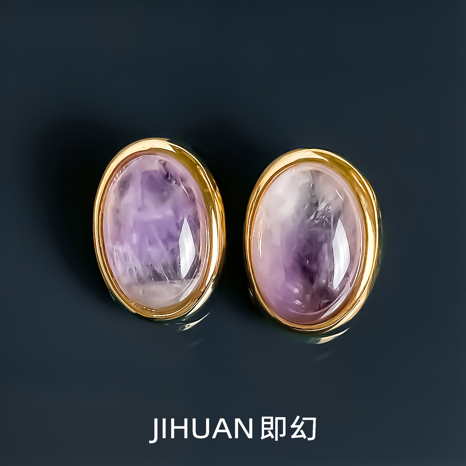 铜合金耳饰 紫色梦境高端独特轻奢耳钉 名媛气质时尚耳环LZ-8312