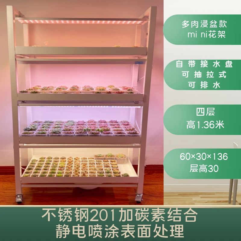 多肉浸盆款mini花架（不包括补光灯）