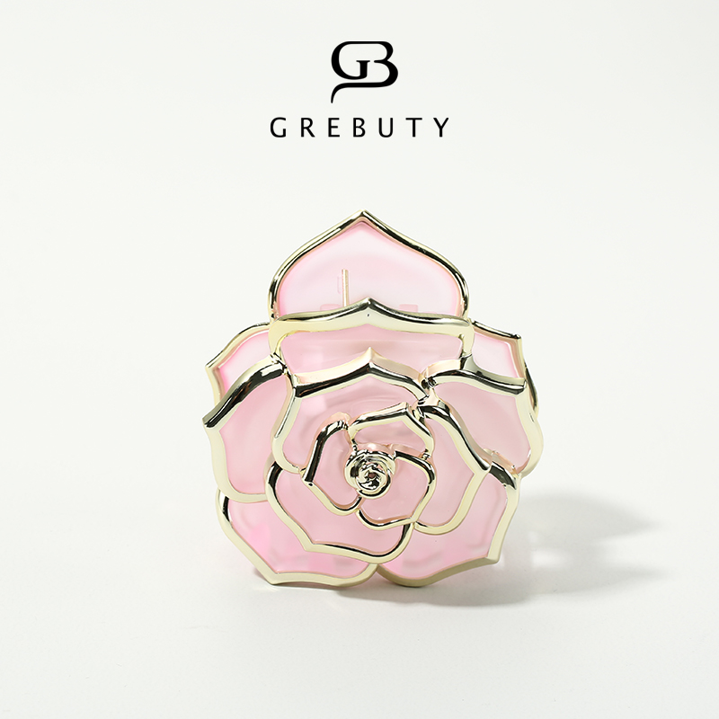 GREBUTY 4385 新品淡粉色玫瑰抓夹