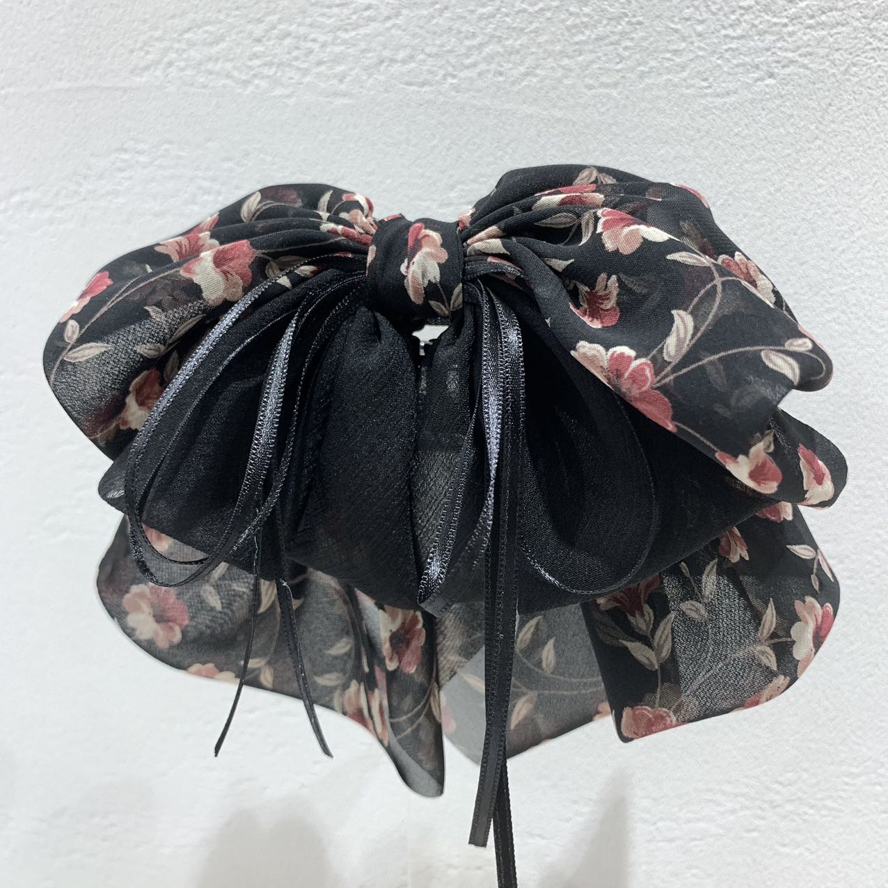 GREBUTY 4822 韩系优雅花花多层蝴蝶结抓夹