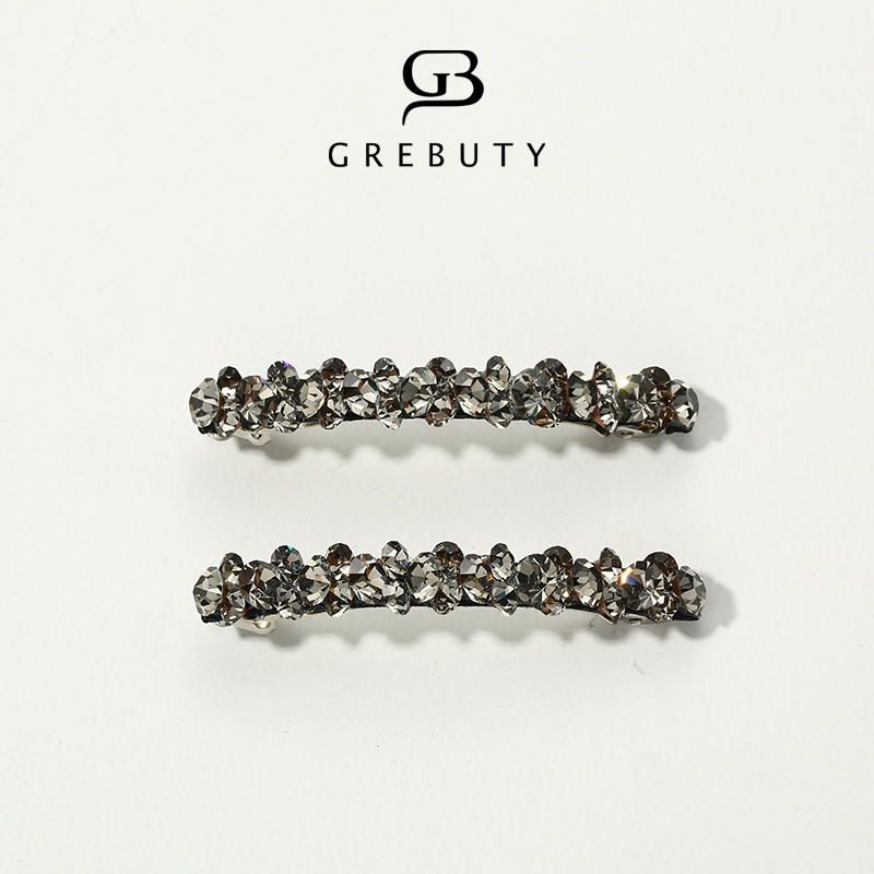 GREBUTY 3060 新款灰色闪闪锆石对夹