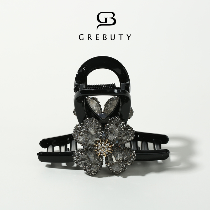 GREBUTY  4666 雪花砂糖【四叶草】锆石抓夹