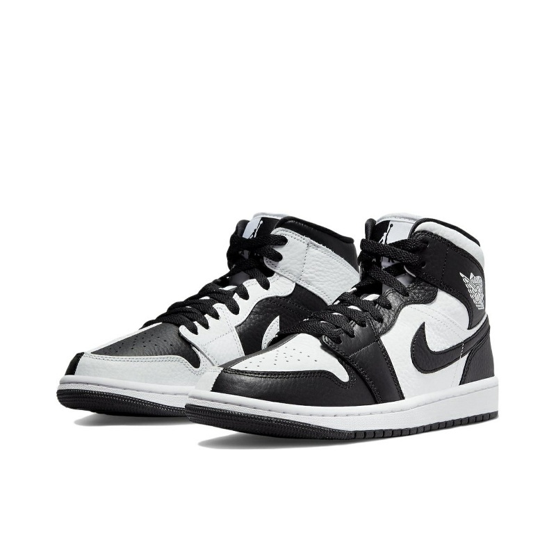 AIR JORDAN1 Mid AJ1男女款 黑白熊猫阴阳 中帮篮球鞋 DR0501-101