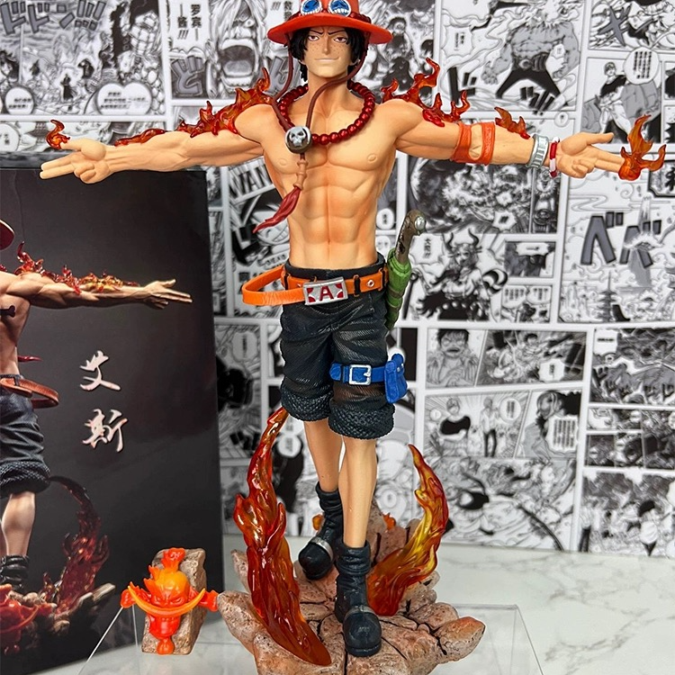 海贼王 展臂火拳艾斯可发光  MAX系列 航海王雕像摆件【中野手办】