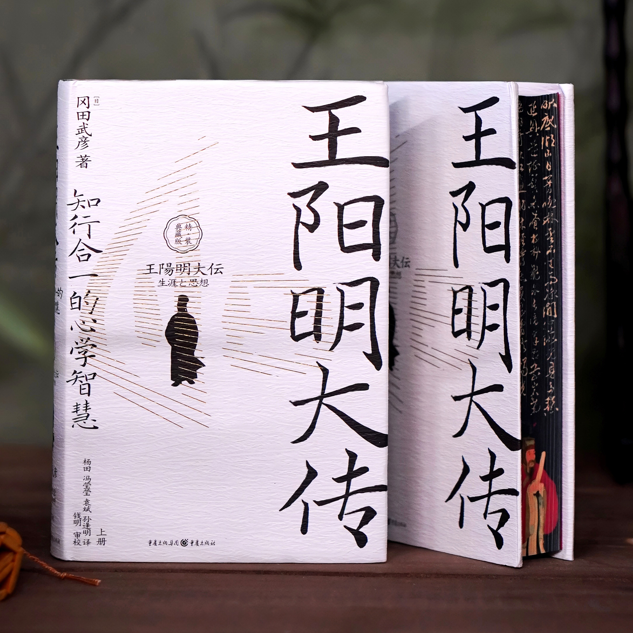 王阳明大传 知行合一的心学智慧 精装典藏版喷绘阳明书法真迹拓片