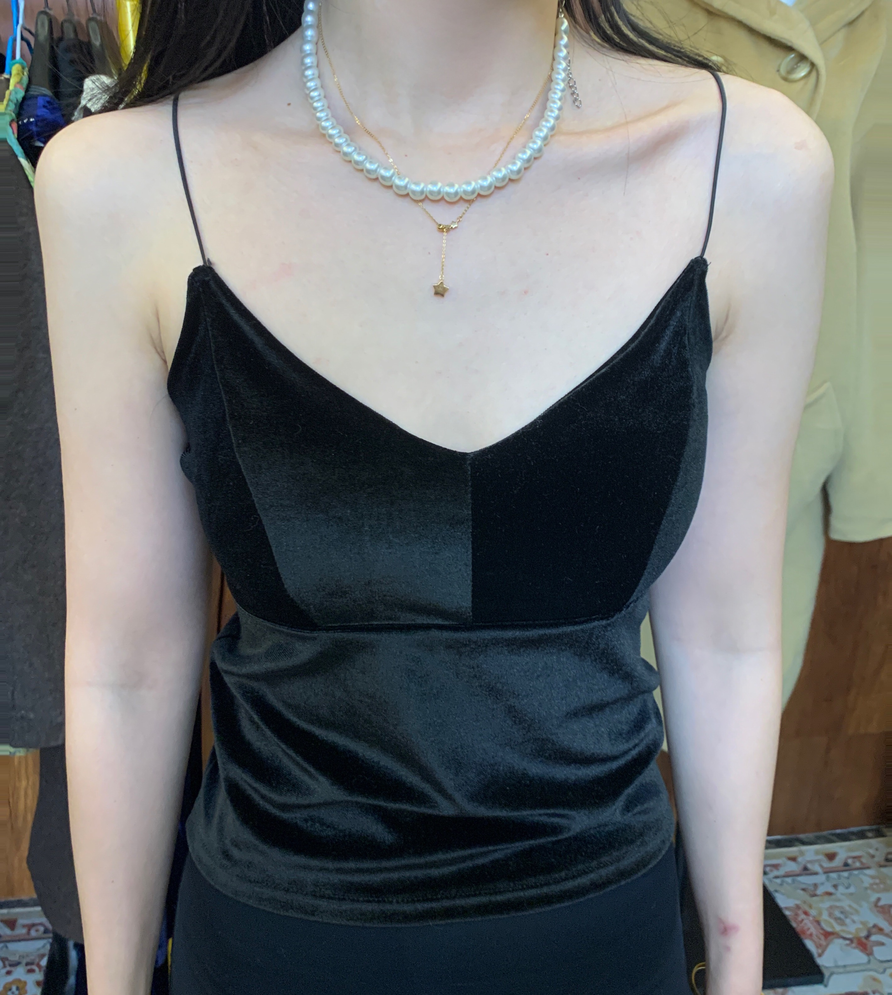 花街复古屋女背心打底女装吊带气质