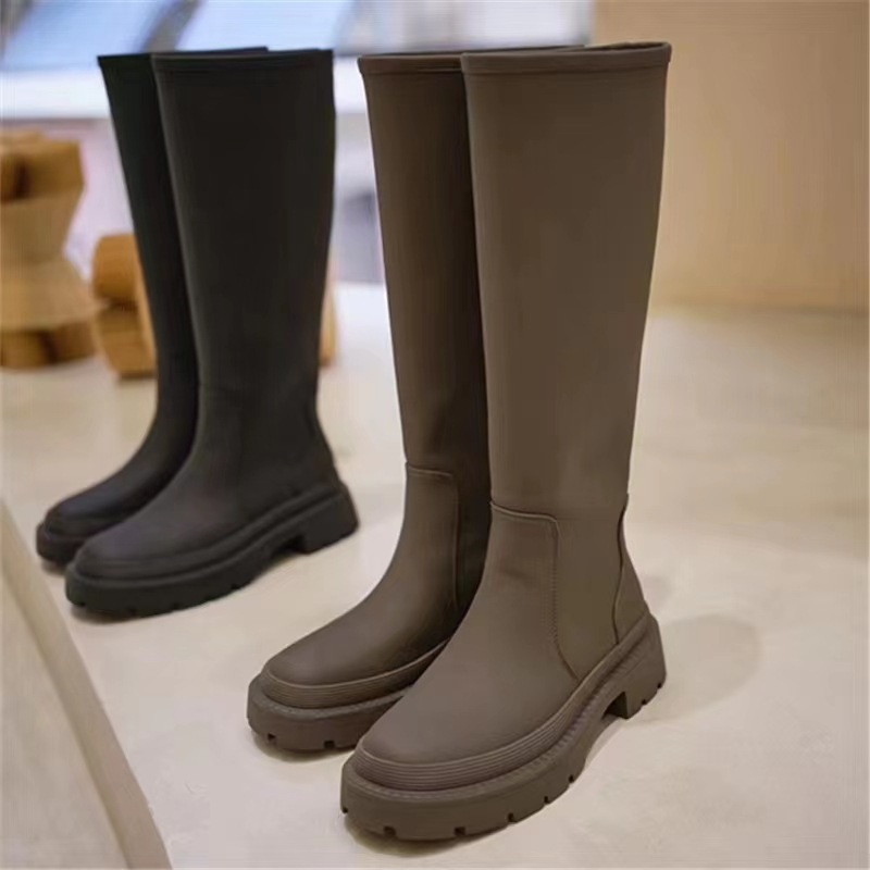 弹力靴显瘦高筒长靴女款