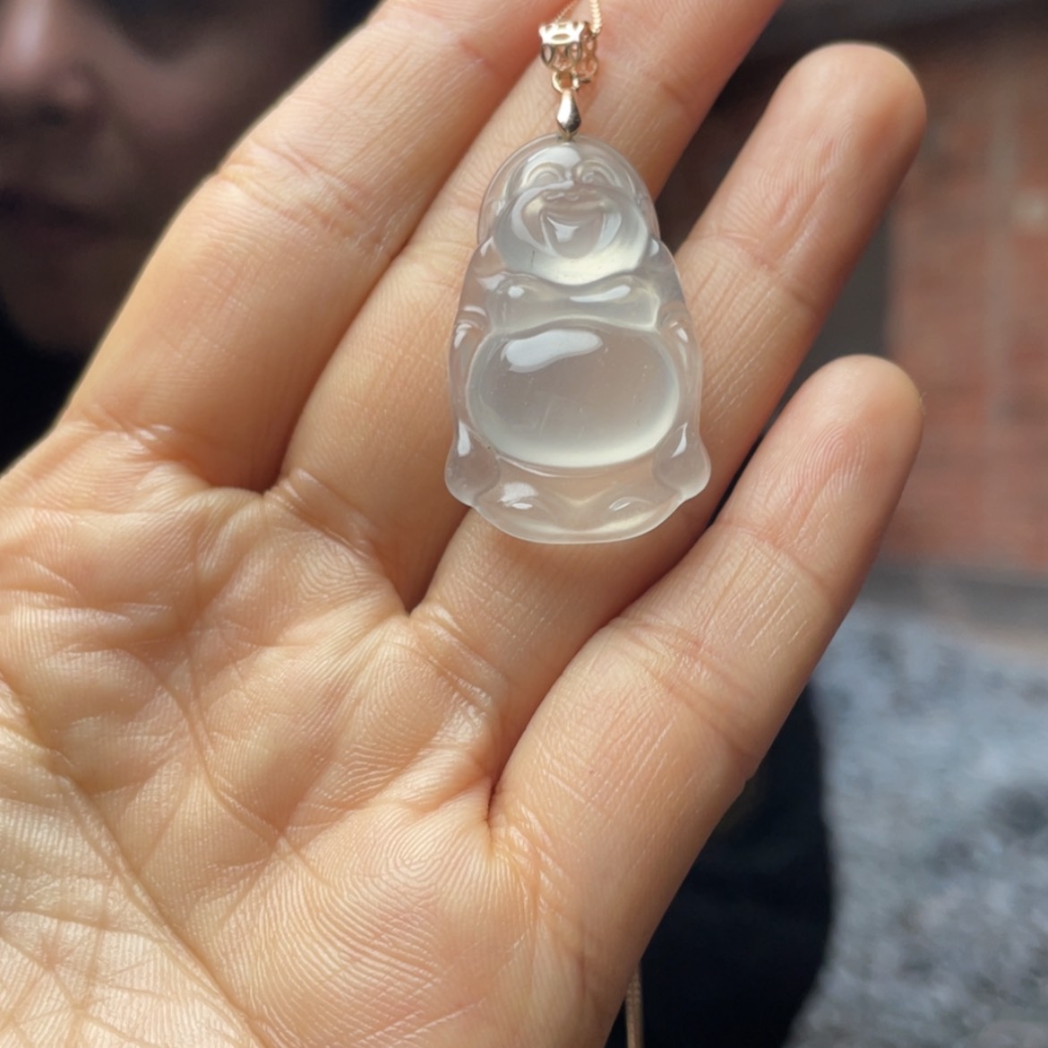 【闪购商品】石英质玉颈饰未镶嵌宝石光站佛
