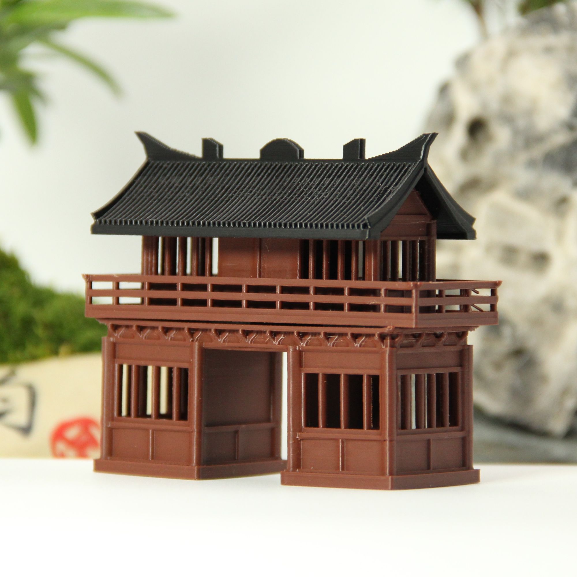 古风建筑摆件微景观造景亭台楼阁房屋鱼缸水陆缸模型摆件氛围制作