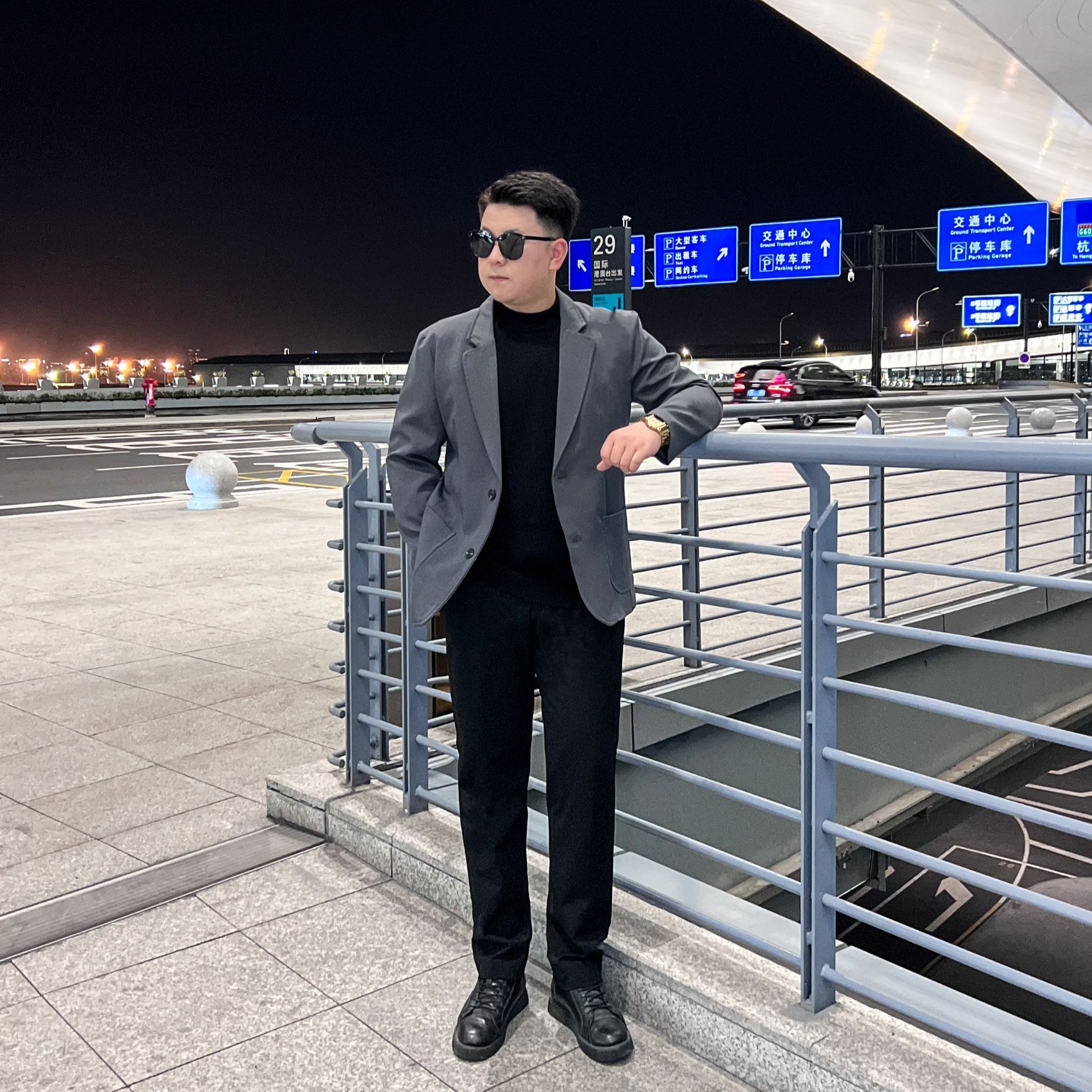 【三件套】秋季新款休闲西装男高级感大码纯色外套直筒显瘦西裤K350