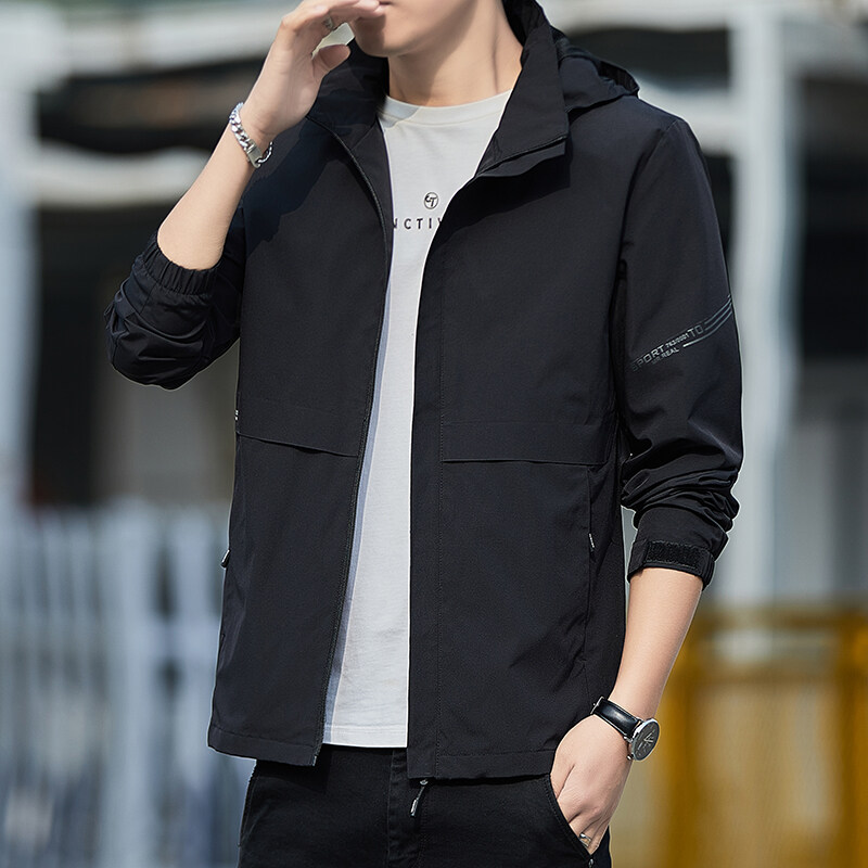 男士冲锋衣2023春秋季新款韩版潮流外套百搭帅气休闲秋装夹克酷奇