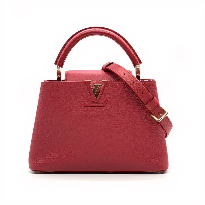 99新 LouisVuitton/路易威登 牛奢网/小号红色cap包/芯片