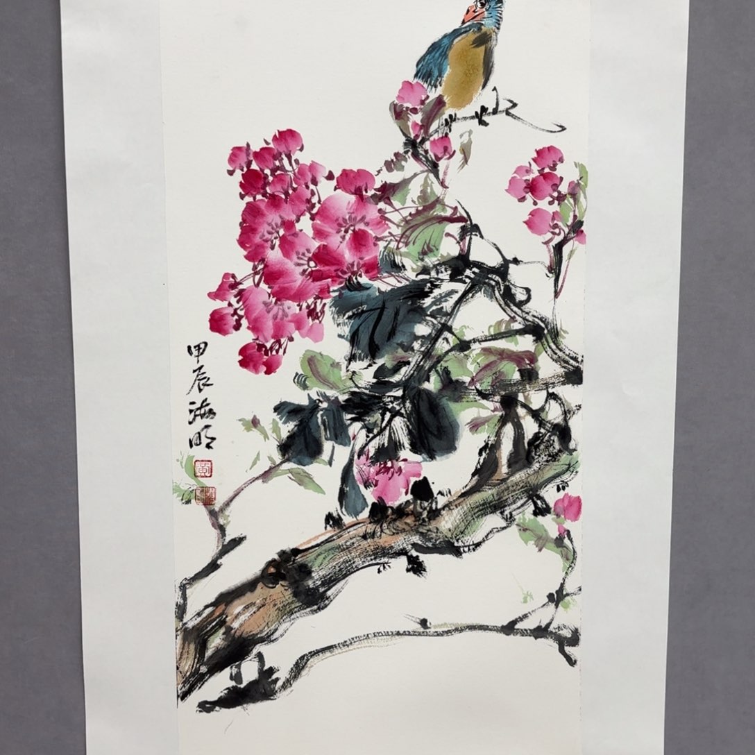 绘画艺术家真人真迹
