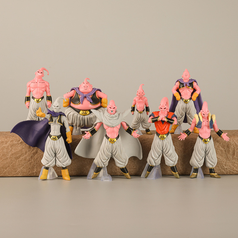 8款布欧七龙珠手办动漫全形态悟空魔人布欧GK肌肉胖布欧公仔跨境