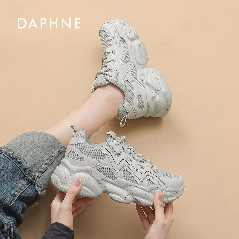 Daphne/达芙妮老爹鞋女ins潮2025秋季新款时尚百搭厚底休闲运动鞋