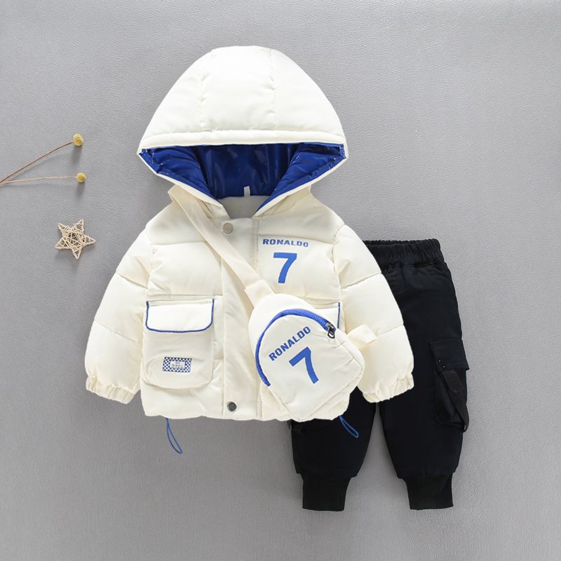 2023新款1一3岁男童冬款棉服婴儿冬装羽绒服宝宝冬季洋气加厚外套