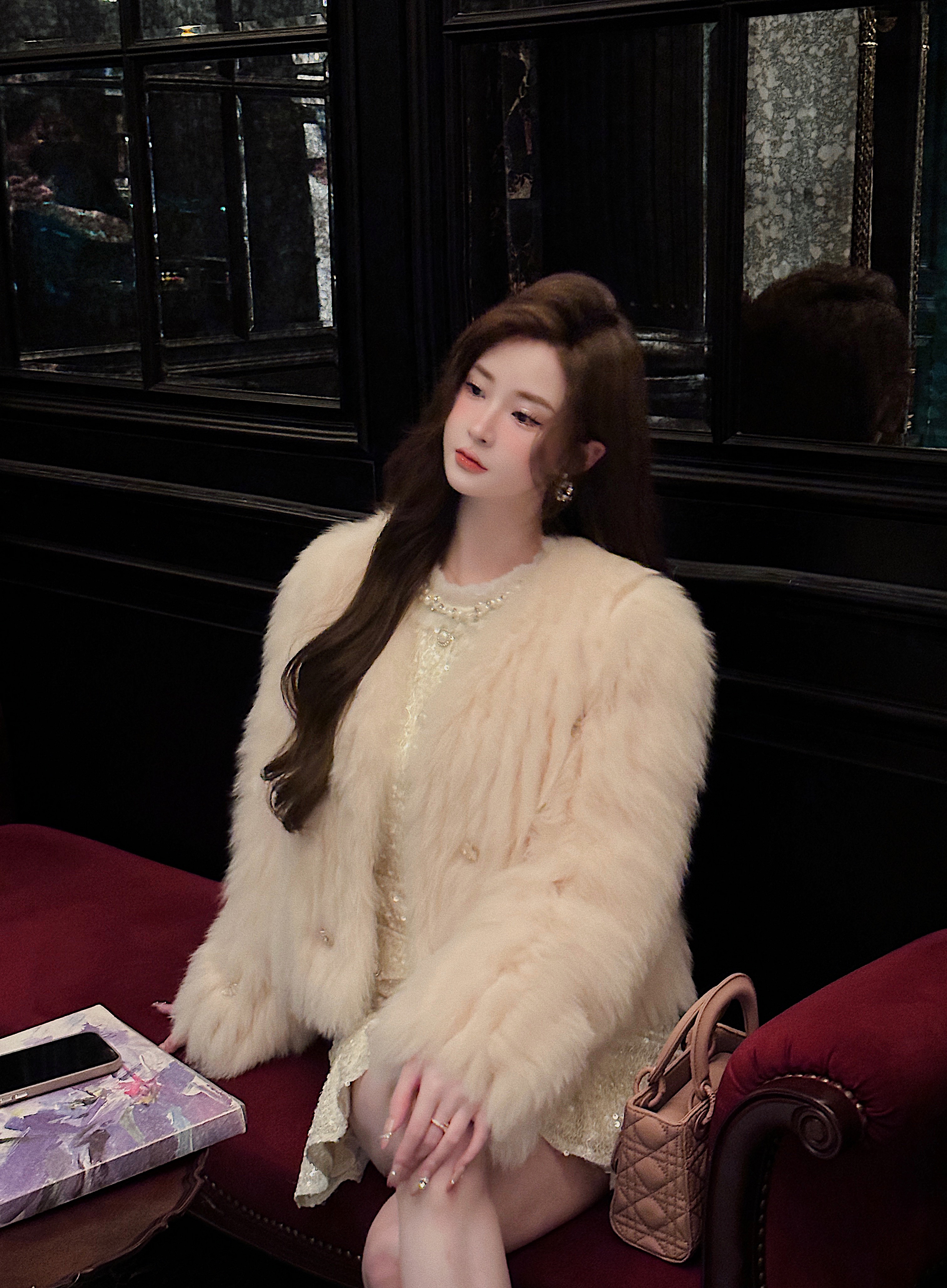 【粉白香酪】软糯短外套XS40614