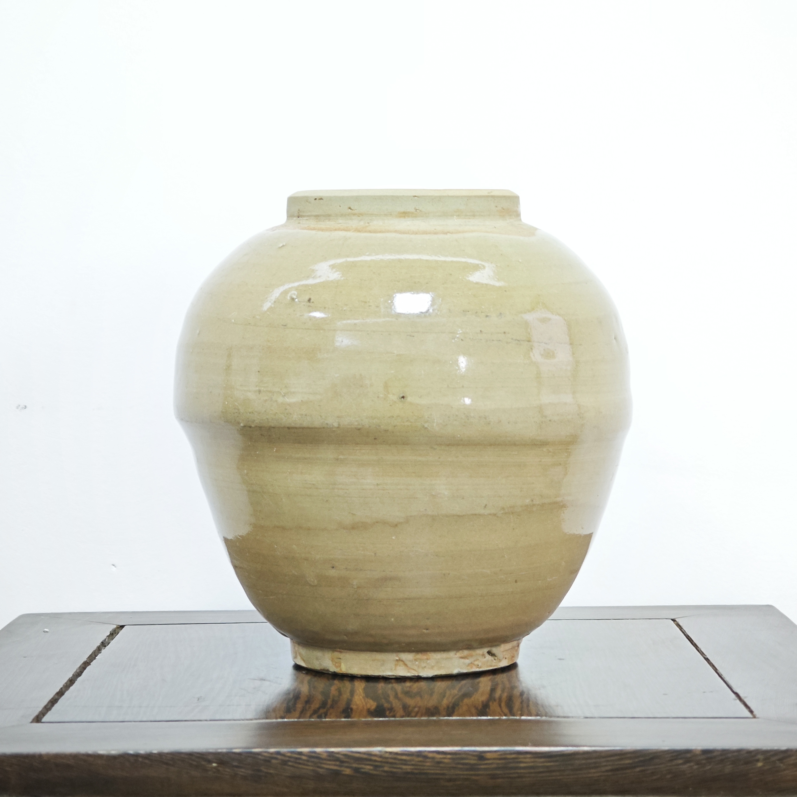龙泉系茶叶罐老物件古瓷