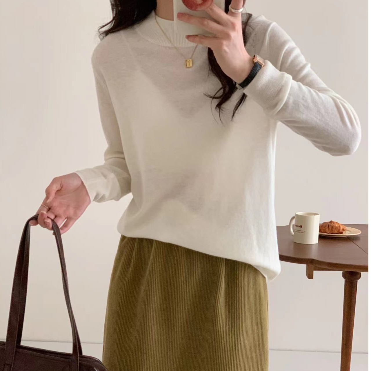 羊毛打底衫颜色随机送