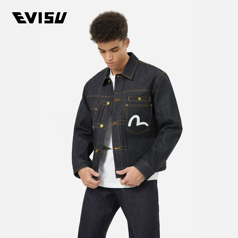 EVISU 秋季 海鸥图案印花牛仔外套2EAHTM4DJ7007RXDP