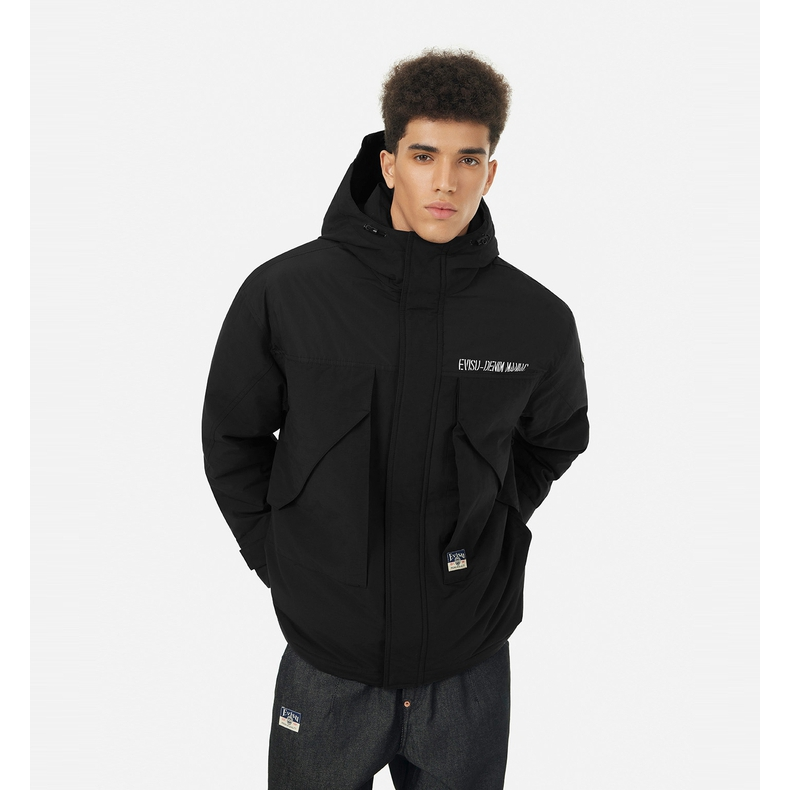 EVISU年秋季男士海鸥刺绣连帽夹克2EAADM4NJ1225RXCQ