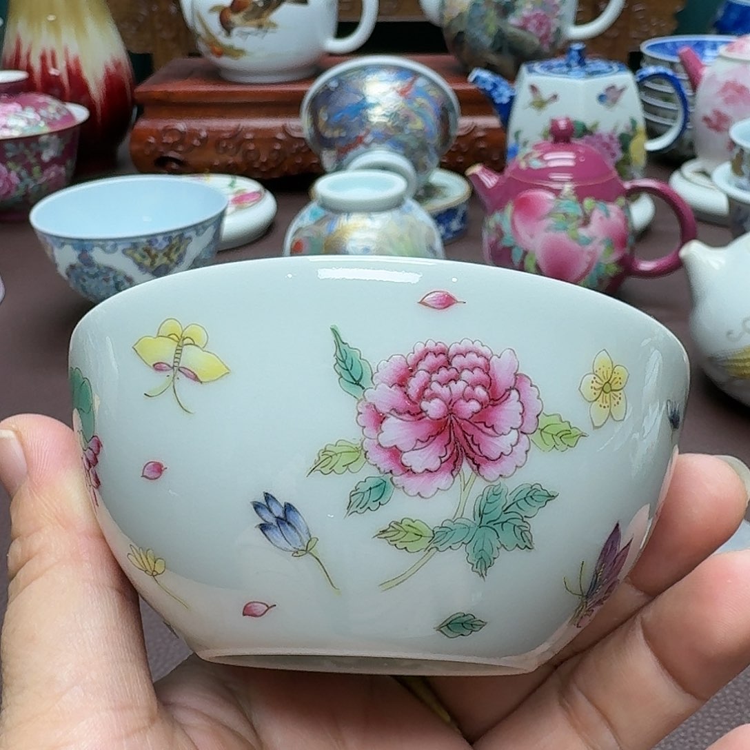 瓷片景德镇仿古手工制作精品展示