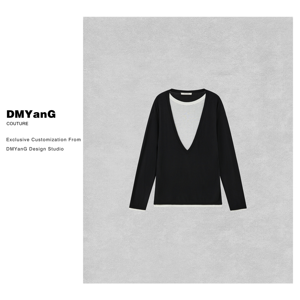 DMYanG/气质假两件针织衫DK1369