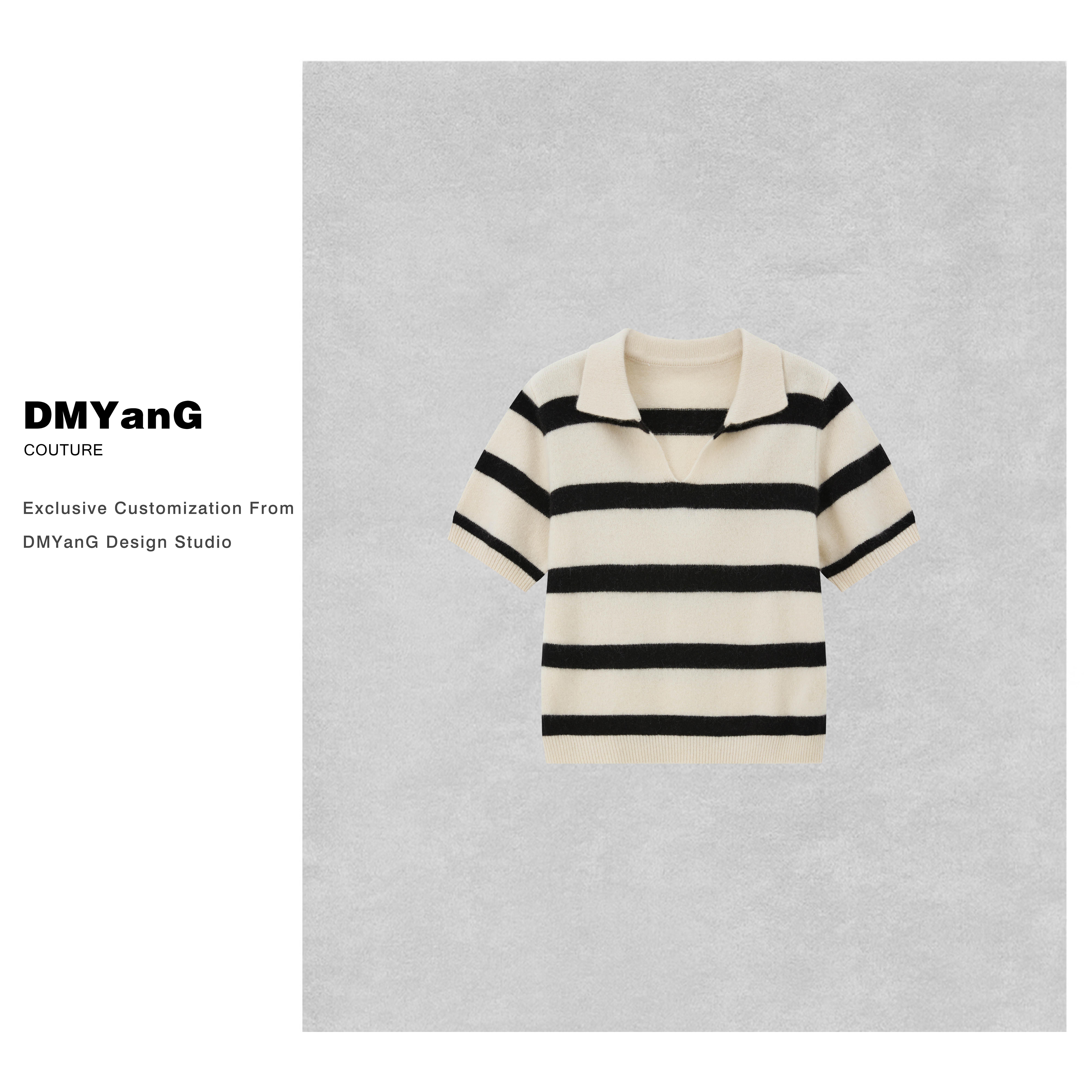 DMYanG/简约气质小翻领针织小衫DK1342