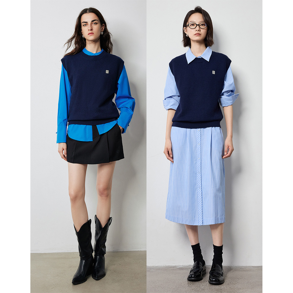 【初语服饰】初语针织衫马甲背心叠穿坎肩8433805