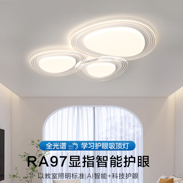 2025新款客厅吸顶灯现代简约创意大气主卧房间灯全屋灯具套餐组合