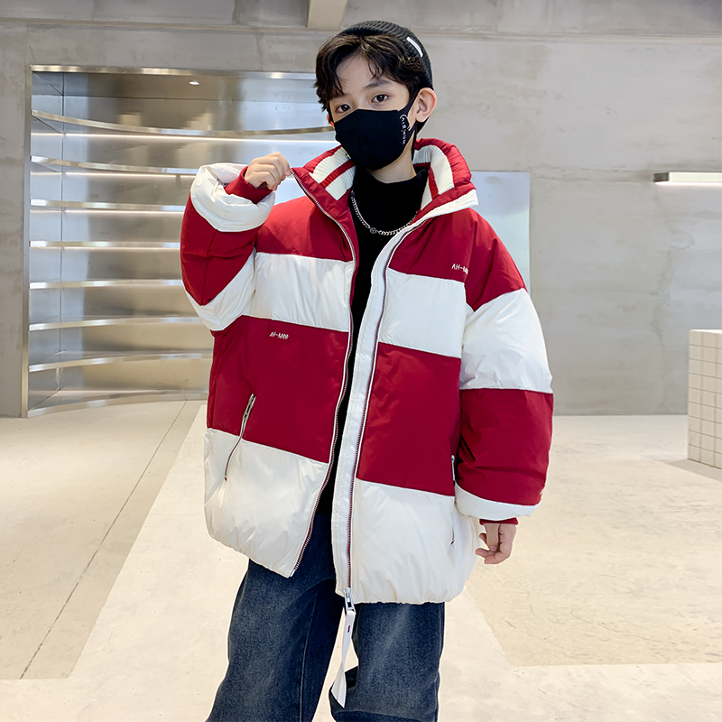 儿童装男童冬装羽绒服2023新款中大童冬季男孩帅气加厚洋气外套