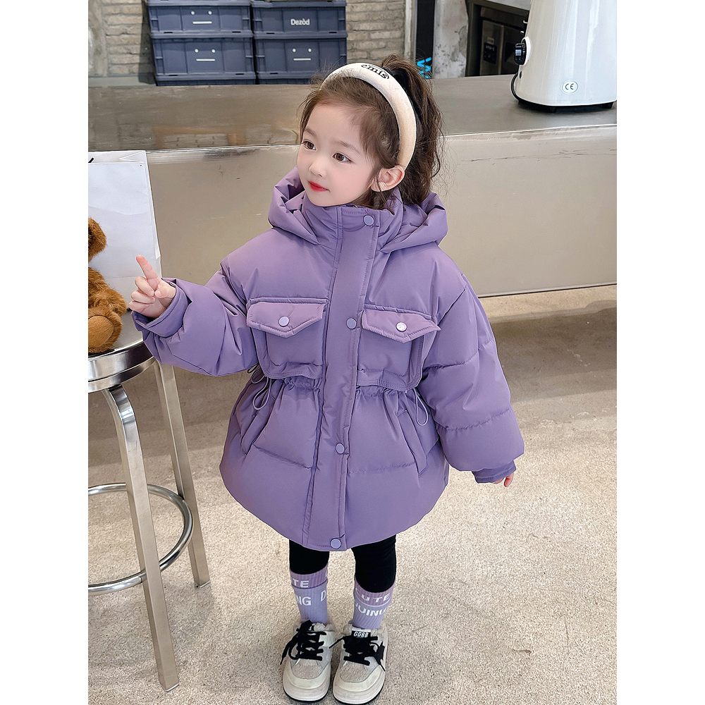女童羽绒服冬装小女孩儿童中长款洋气加厚冬季宝宝外套新款潮8岁9