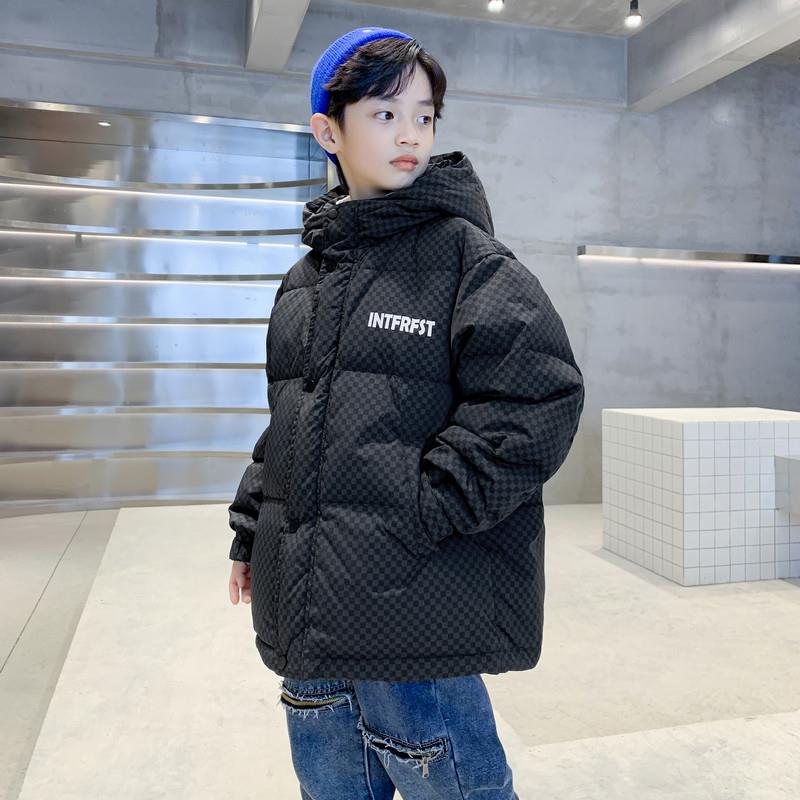 男童加厚棉服外套冬季中长款2023新款中大儿童冬装男孩棉袄潮