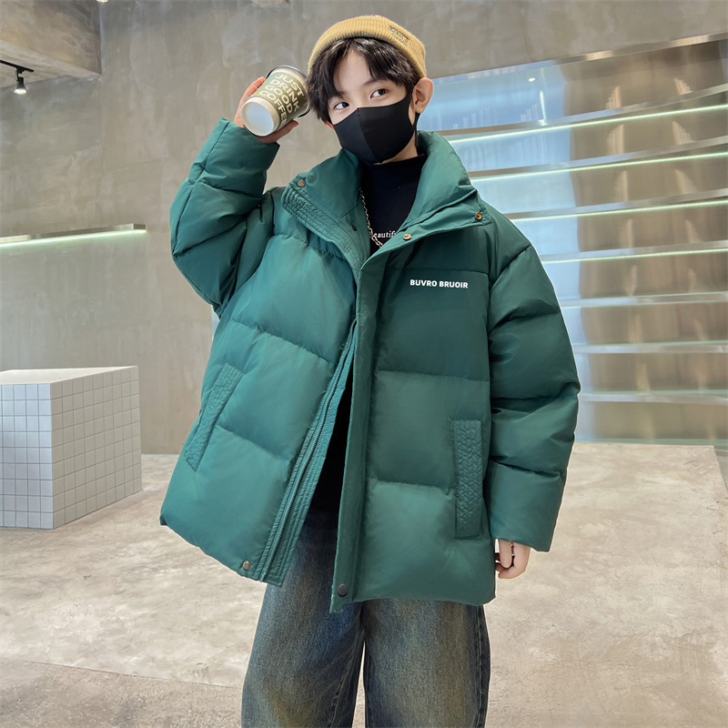 儿童装男童冬季棉服2023新款棉衣冬装大童秋冬款加厚棉袄外套