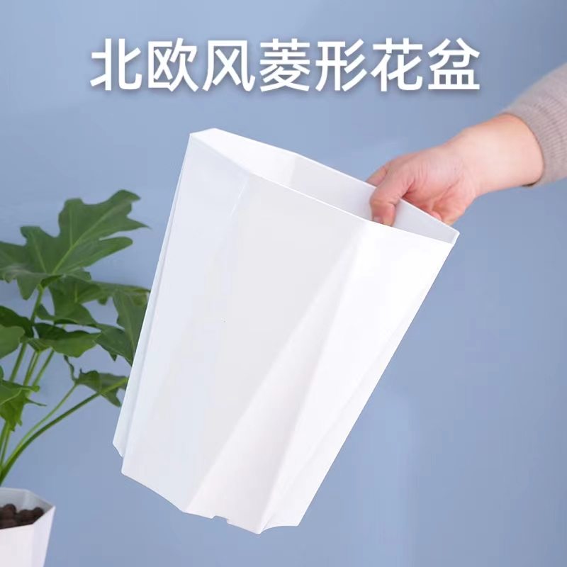 白155北欧风花盆4个送托盘《直径15高16》