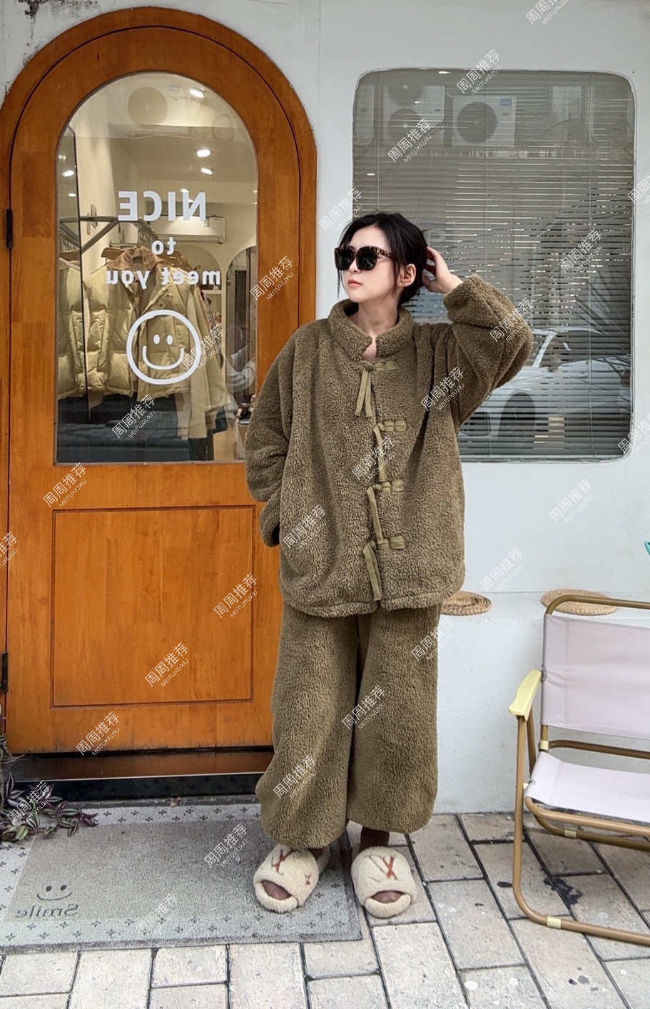 【国风美人】慵懒而温柔加绒加厚保暖睡衣家居服可外穿