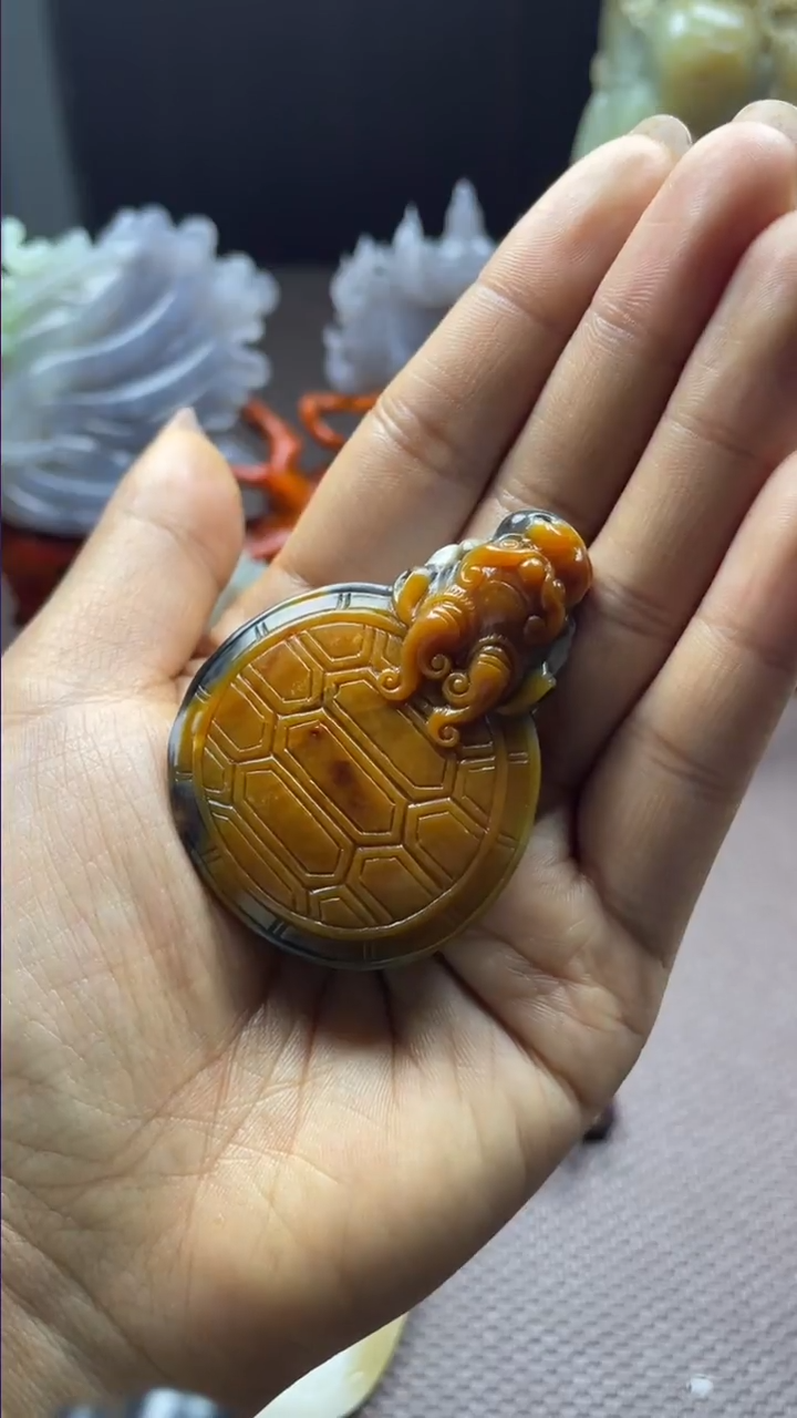【闪购商品】和田玉吊坠(不含链)未镶嵌龙龟