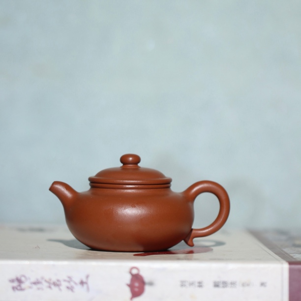 仿古壶，全手原矿生砂朱泥，90cc