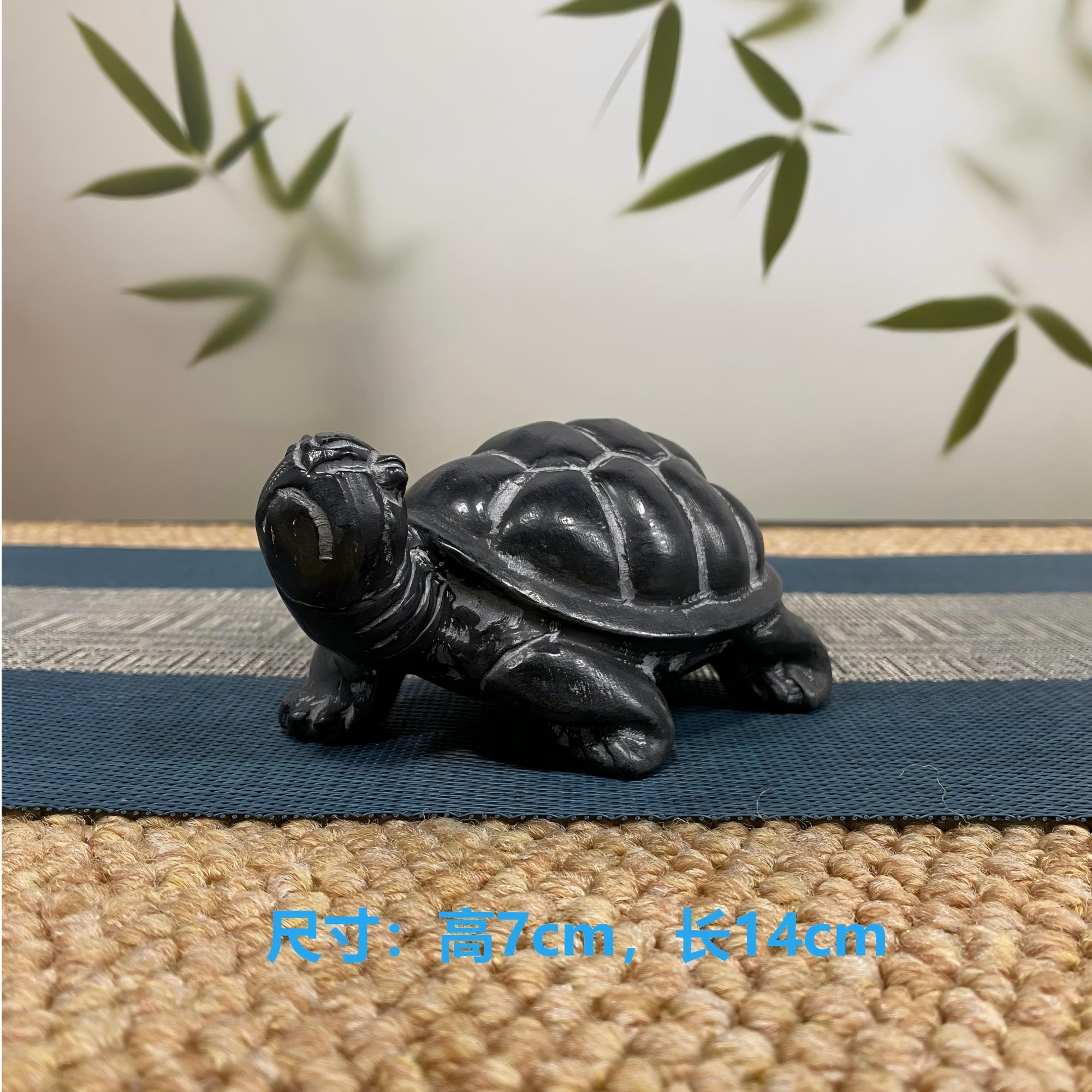 山西精美青石石雕桌面造景摆件（小号富甲天下）
