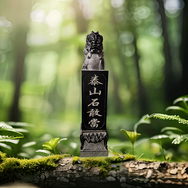 山西精美青石落地摆件石头雕塑摆设雕刻中式工艺品1米泰山石敢当