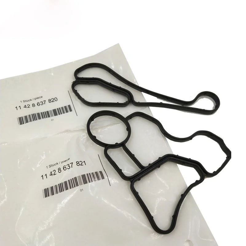 宝马原厂机滤底座垫散热器密封垫