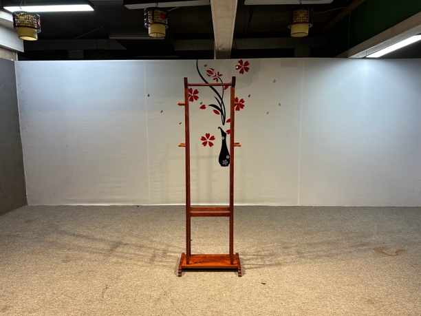 衣帽架中式卧室创意落地单杆立市挂衣架家用简约60✖️45✖️180