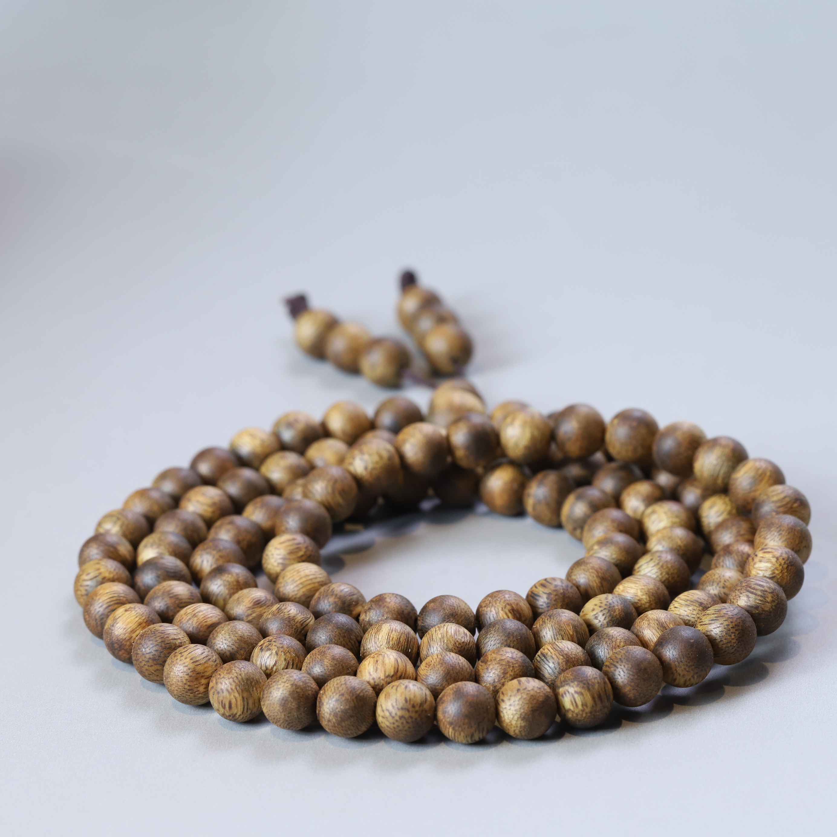 增香沉香木S1141-19 海南高油圆珠108文玩木串