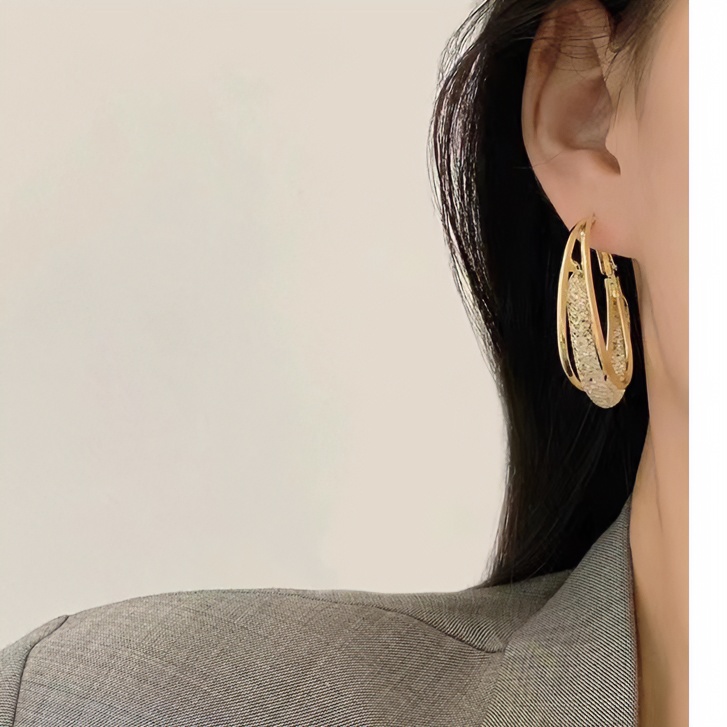 铜合金耳饰 《清仓》新款时尚百搭轻奢设计款耳环080516