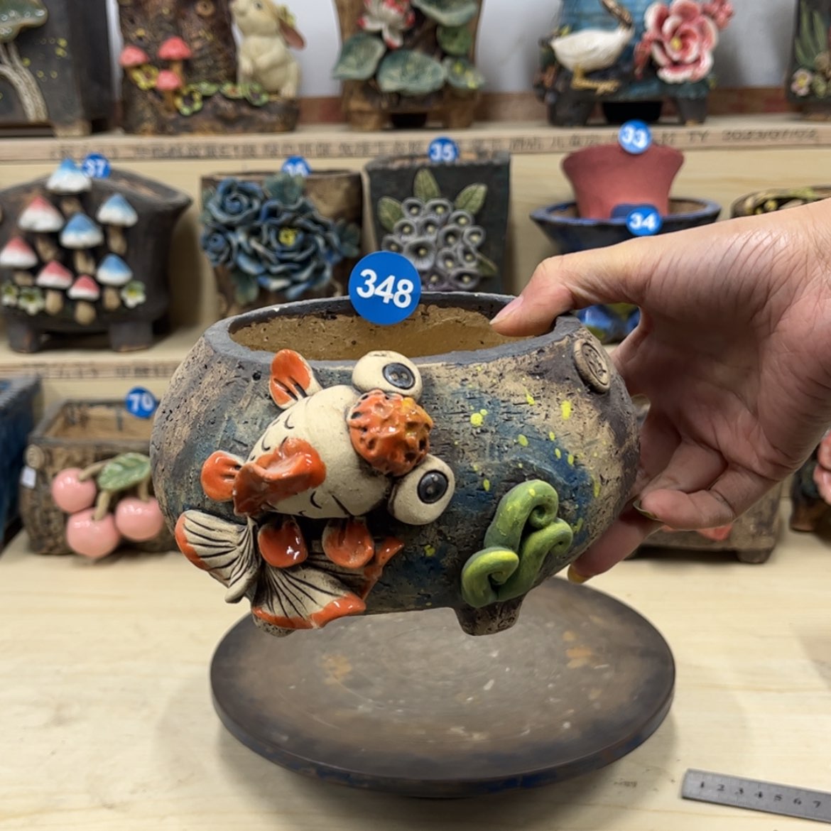 【闪购商品】紫砂花盆348号微瑕不退不换