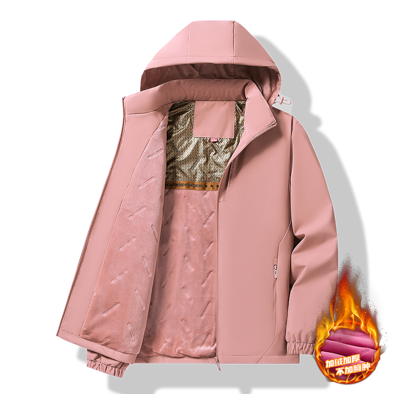 秋冬新款石墨烯保暖防寒棉衣女防风防水连帽户外加绒聚热锁温外套